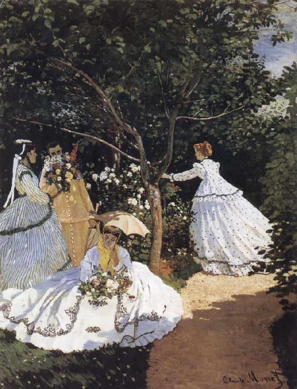 Claude Monet Women in the Garden oil painting picture